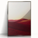 Framed acrylic artwork showcasing vibrant green fields and rolling landscapes, with a sleek silver frame, perfect for modern home decor. Ideal for nature enthusiasts.