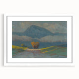 Modern Wall Art Print - Hay Weighing by Csordák - Tranquil Landscape Decor