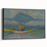 Modern Wall Art Print - Hay Weighing by Csordák - Tranquil Landscape Decor