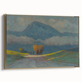 Modern Wall Art Print - Hay Weighing by Csordák - Tranquil Landscape Decor