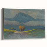 Modern Wall Art Print - Hay Weighing by Csordák - Tranquil Landscape Decor