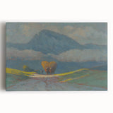 Modern Wall Art Print - Hay Weighing by Csordák - Tranquil Landscape Decor