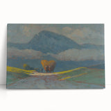 Modern Wall Art Print - Hay Weighing by Csordák - Tranquil Landscape Decor