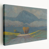 Modern Wall Art Print - Hay Weighing by Csordák - Tranquil Landscape Decor