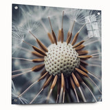 Large abstract floral print on acrylic glass, featuring vivid pink and green tones.