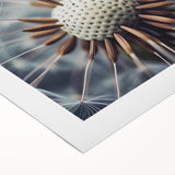 Art deco floral poster in pastel shades on rolled canvas, ideal for nursery wall art.