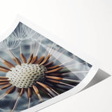 Extra large wall art featuring line art flowers in black and white on a rolled print, suitable for large living room decor.