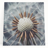 Black and white floral photography on stretched canvas, ideal for kitchen wall art or bedroom ambiance.