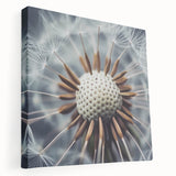 Close-up floral image in vibrant pinks and greens on a stretched canvas, ideal for kitchen wall art.