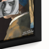 Modern Pop Art Girl with a Pearl Earring - Contemporary Canvas Print
