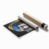 Modern Pop Art Girl with a Pearl Earring - Contemporary Canvas Print