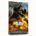 Retro King Kong Lives Poster Art - Vintage Monster Movie Prints