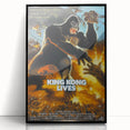 Retro King Kong Lives Poster Art - Vintage Monster Movie Prints