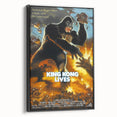 Retro King Kong Lives Poster Art - Vintage Monster Movie Prints