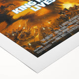 Retro King Kong Lives Poster Art - Vintage Monster Movie Prints