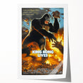 Retro King Kong Lives Poster Art - Vintage Monster Movie Prints