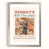 Vintage Hershey's Milk Chocolate Retro Wall Art