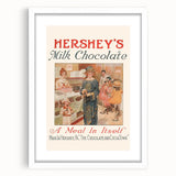 Vintage Hershey's Milk Chocolate Retro Wall Art