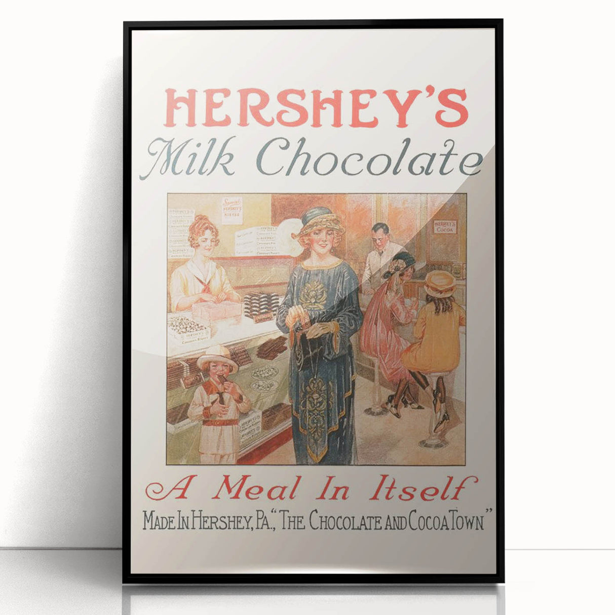Vintage Hershey's Milk Chocolate Retro Wall Art