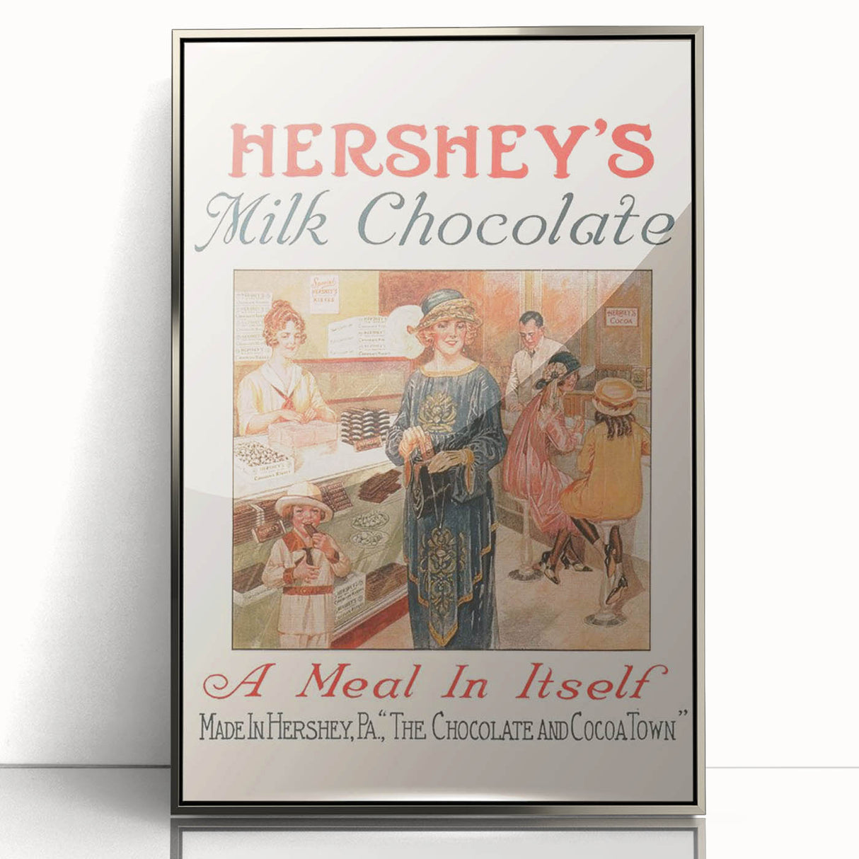 Vintage Hershey's Milk Chocolate Retro Wall Art