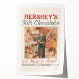 Vintage Hershey's Milk Chocolate Retro Wall Art