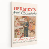 Vintage Hershey's Milk Chocolate Retro Wall Art