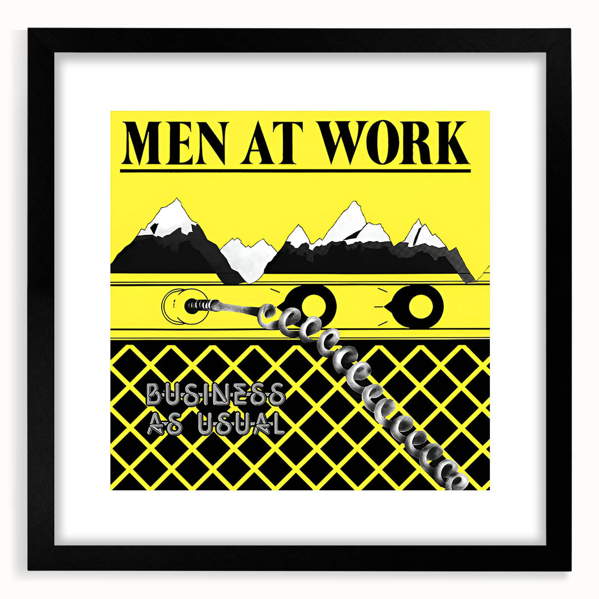 Men at Work Retro Wall Art – Business as Usual Vintage Print