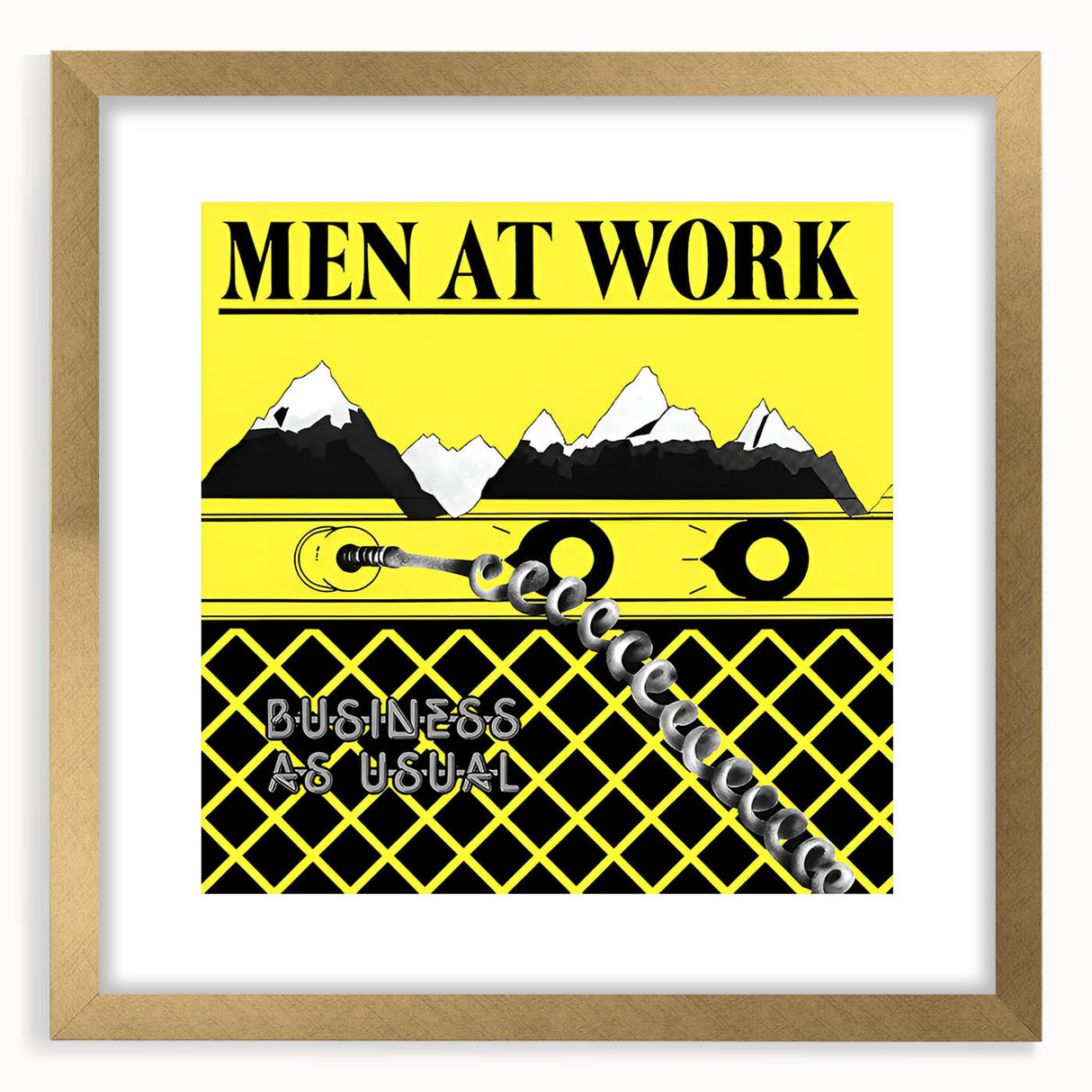 Men at Work Retro Wall Art – Business as Usual Vintage Print