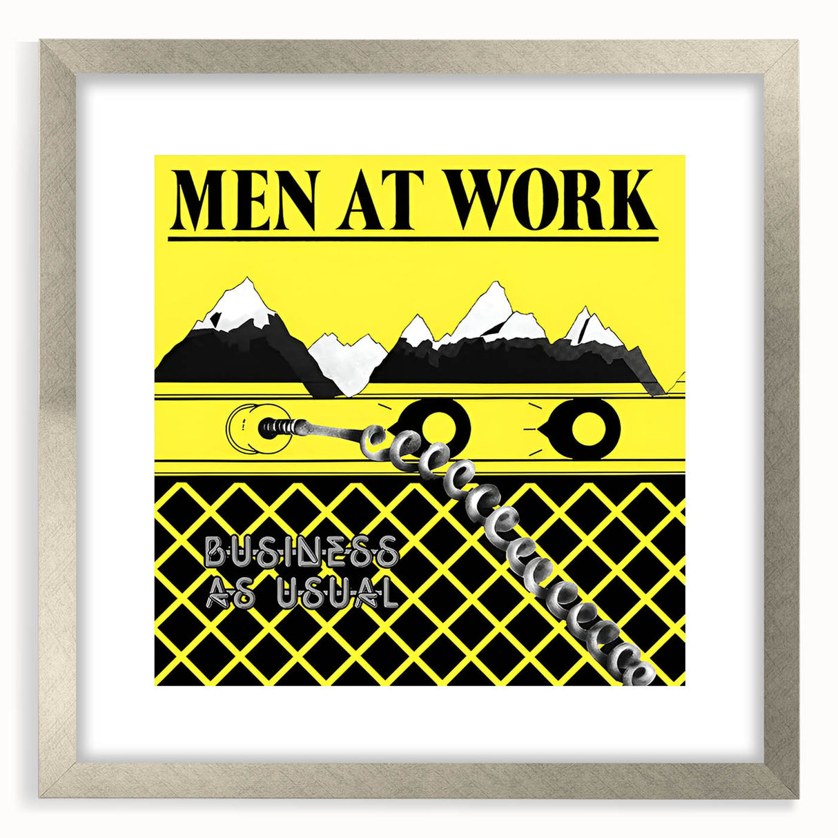 Men at Work Retro Wall Art – Business as Usual Vintage Print