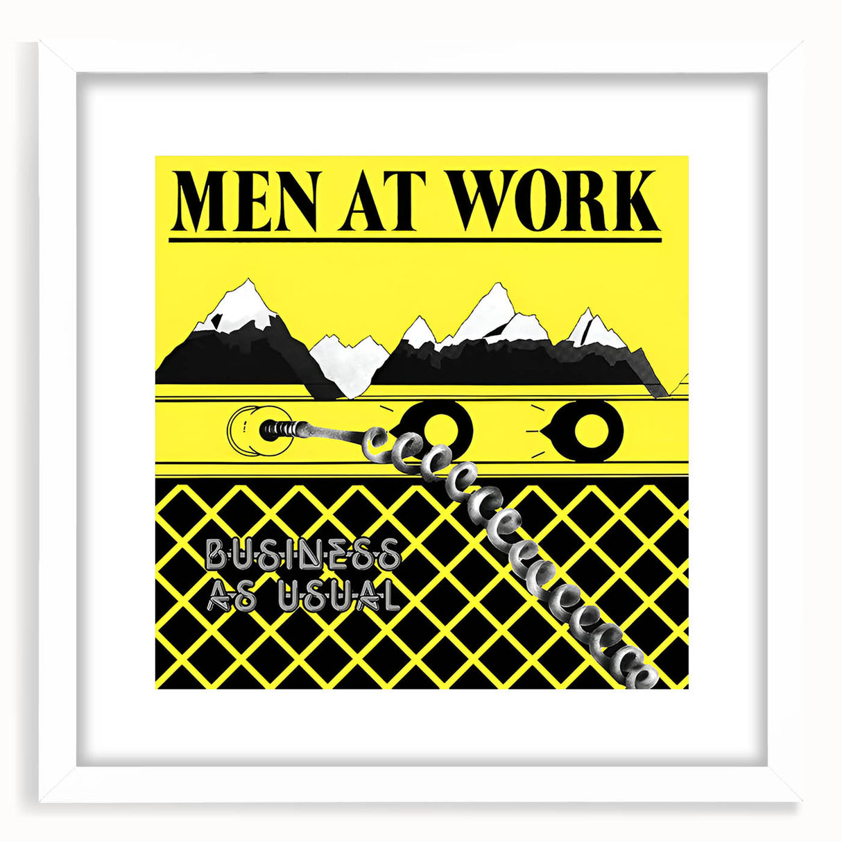 Men at Work Retro Wall Art – Business as Usual Vintage Print