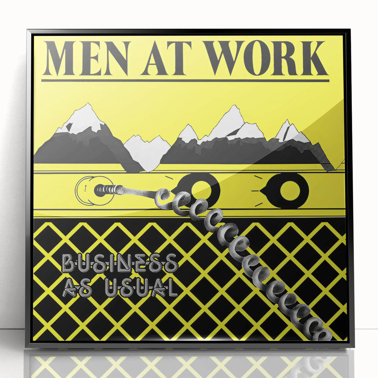 Men at Work Retro Wall Art – Business as Usual Vintage Print