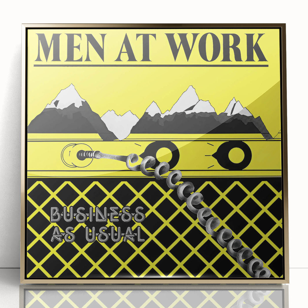 Men at Work Retro Wall Art – Business as Usual Vintage Print