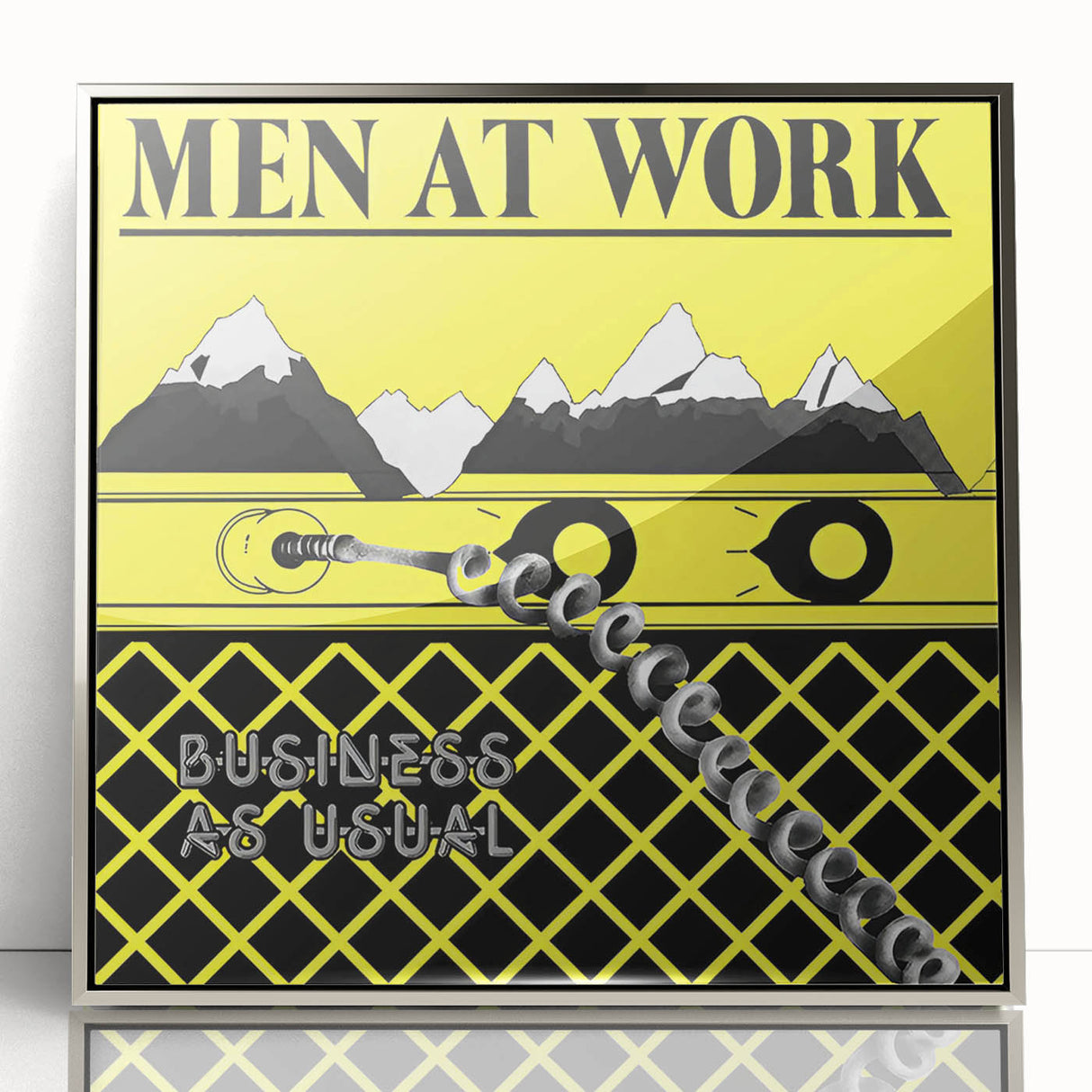 Men at Work Retro Wall Art – Business as Usual Vintage Print