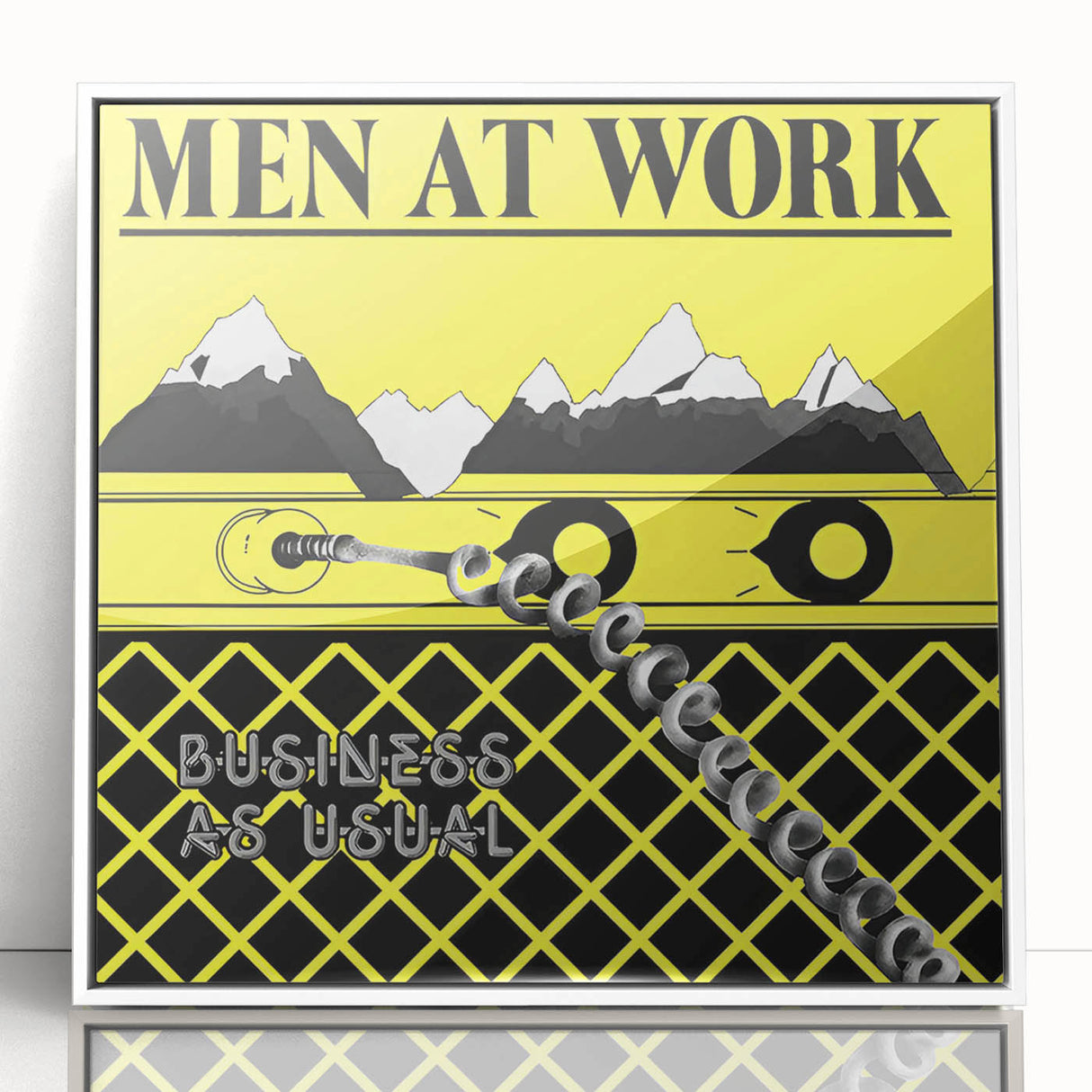 Men at Work Retro Wall Art – Business as Usual Vintage Print
