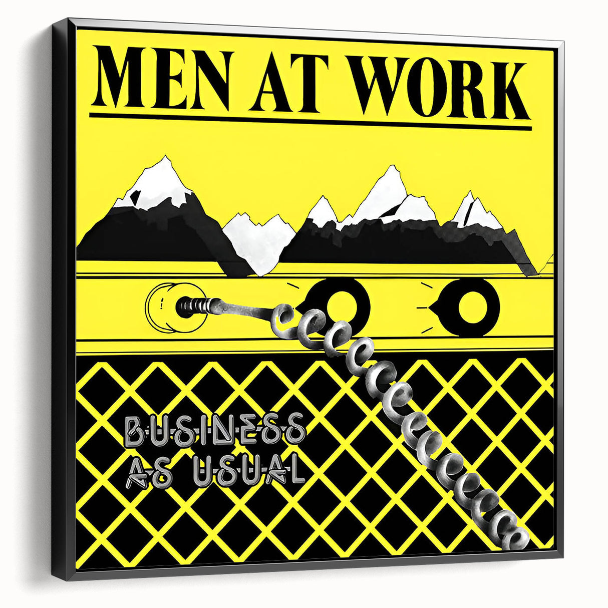 Men at Work Retro Wall Art – Business as Usual Vintage Print