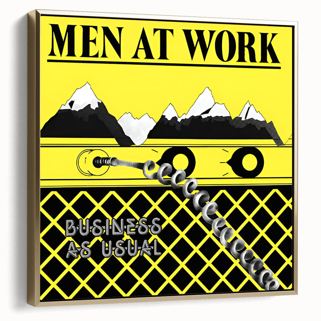 Men at Work Retro Wall Art – Business as Usual Vintage Print