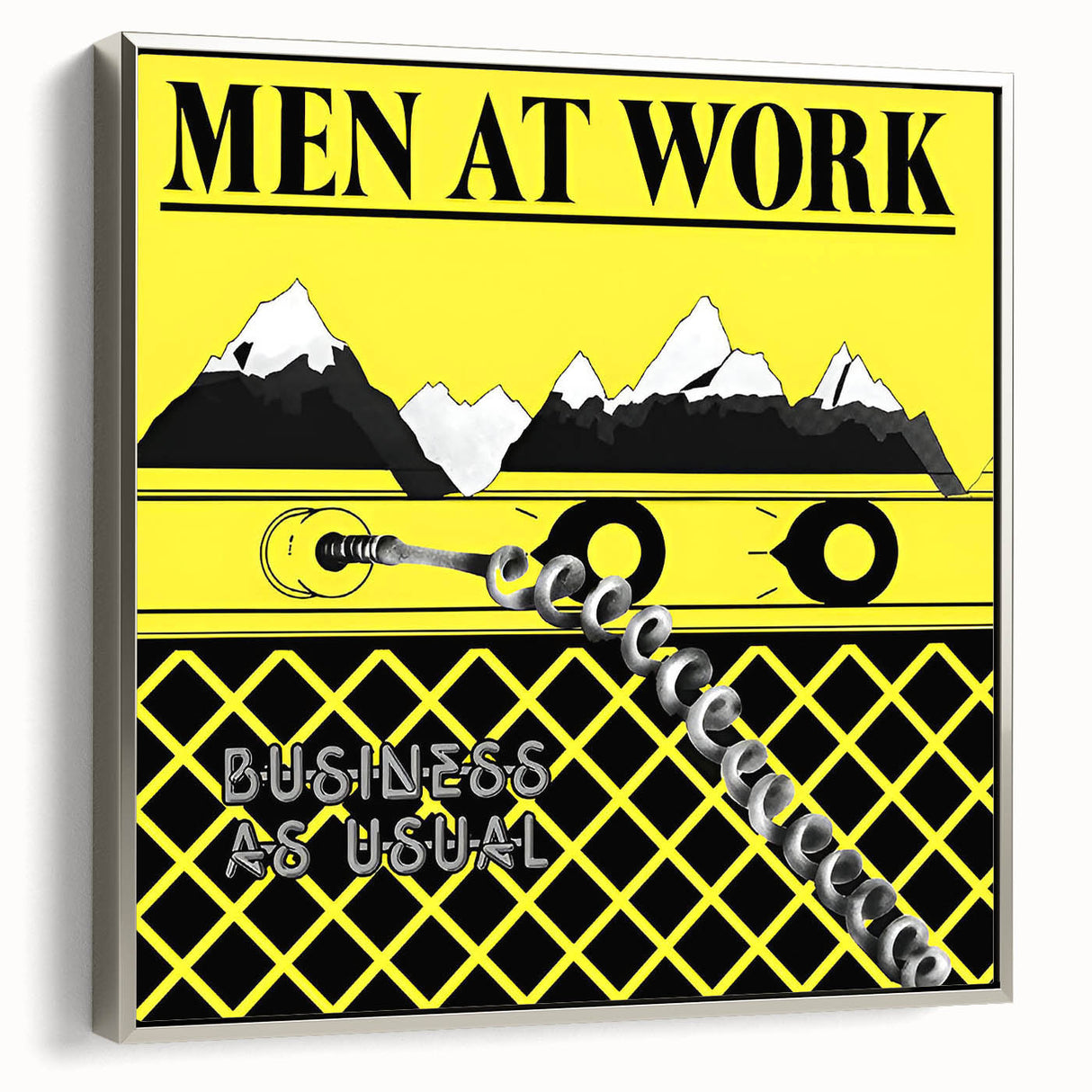 Men at Work Retro Wall Art – Business as Usual Vintage Print