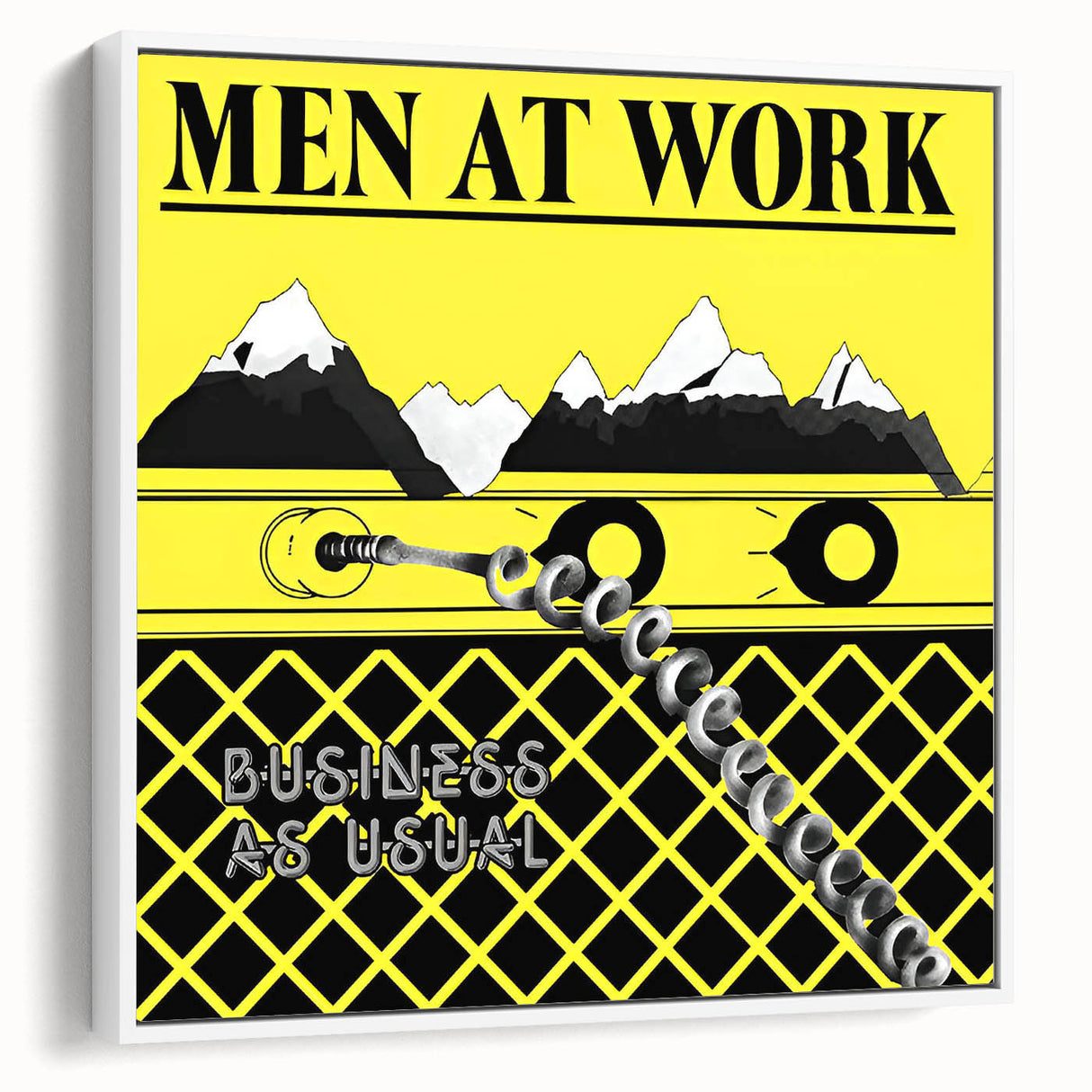 Men at Work Retro Wall Art – Business as Usual Vintage Print