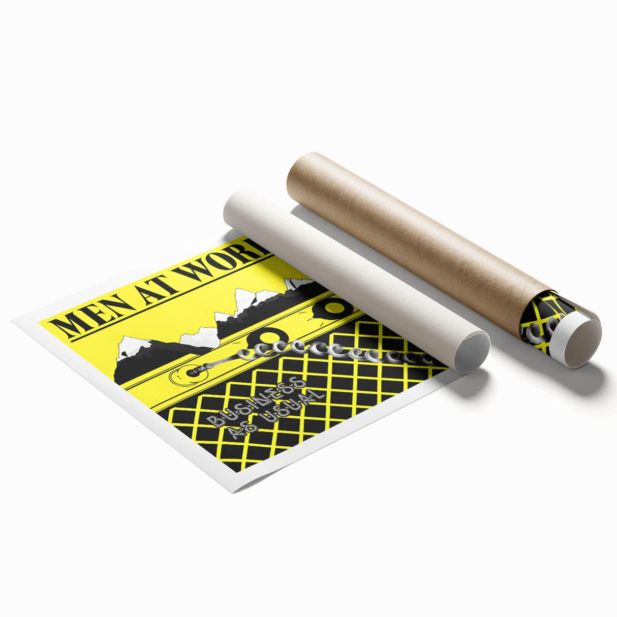 Men at Work Retro Wall Art – Business as Usual Vintage Print