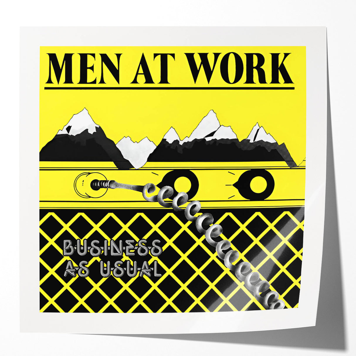 Men at Work Retro Wall Art – Business as Usual Vintage Print