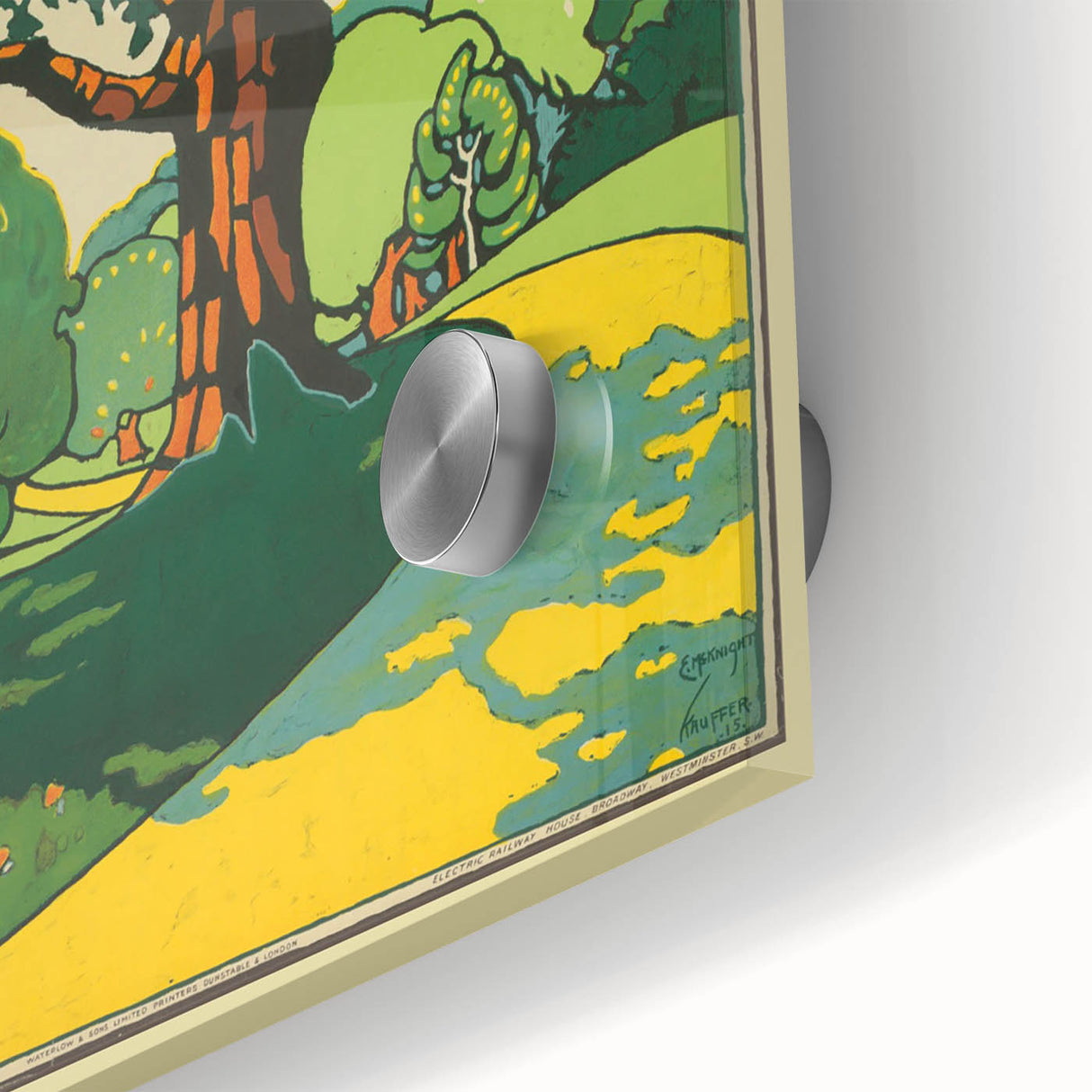 Retro Oxhey Woods Travel Poster – Vintage English Nature Art