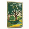 Retro Oxhey Woods Travel Poster – Vintage English Nature Art