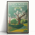 Retro Oxhey Woods Travel Poster – Vintage English Nature Art