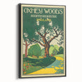 Retro Oxhey Woods Travel Poster – Vintage English Nature Art