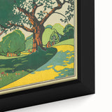 Retro Oxhey Woods Travel Poster – Vintage English Nature Art