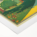 Retro Oxhey Woods Travel Poster – Vintage English Nature Art