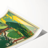 Retro Oxhey Woods Travel Poster – Vintage English Nature Art