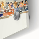 Stadium Crowd Watercolor - Boys Room Wall Art Kids Wall Art Prints