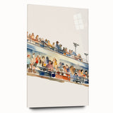 Stadium Crowd Watercolor - Boys Room Wall Art Kids Wall Art Prints