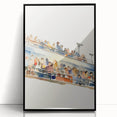 Stadium Crowd Watercolor - Boys Room Wall Art Kids Wall Art Prints